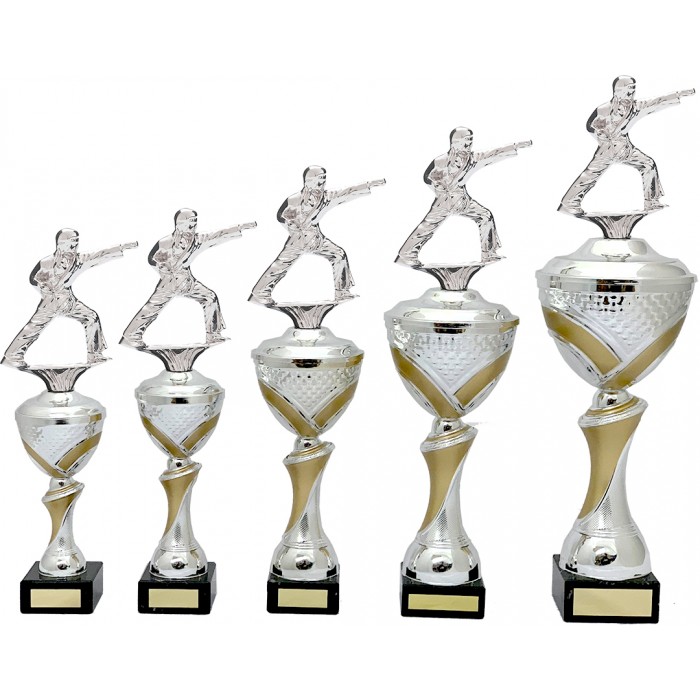 MARTIAL ARTS PUNCH METAL TROPHY  - AVAILABLE IN 5 SIZES